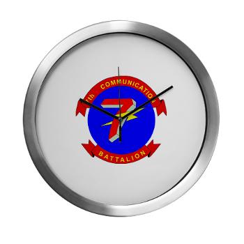 7CB - M01 - 03 - 7th Communication Battalion - Modern Wall Clock